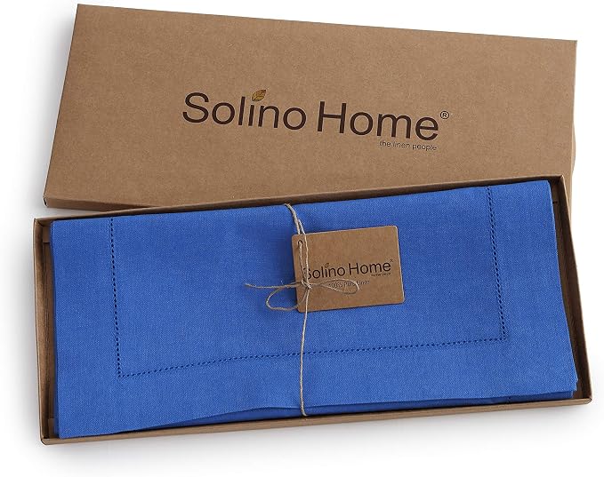 Solino Home Linen Royal Blue Table Runner 156 Inches Long - Image 5