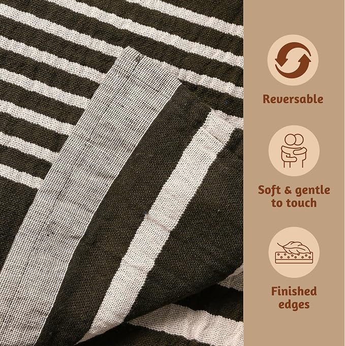 Folkulture 50" x 60" 100% Recycled Cotton Couch Blanket and Throws - Image 7