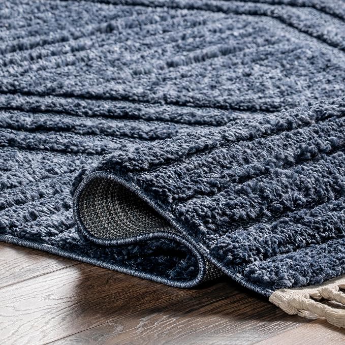 nuLOOM Risette Blue, Soft and Gentle, High Traffic, Stain Resistant, Easy Clean - Image 5