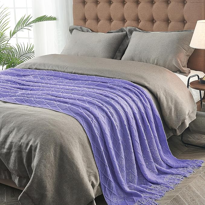 inhand Knitted Throw Blanket for Couch and Bed, Soft Living Room Home Decor - Image 4
