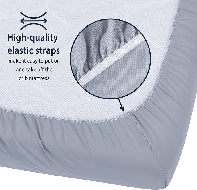 Pack and Play Sheets Fitted, 2 Pack Pack n Play Sheets - Image 4