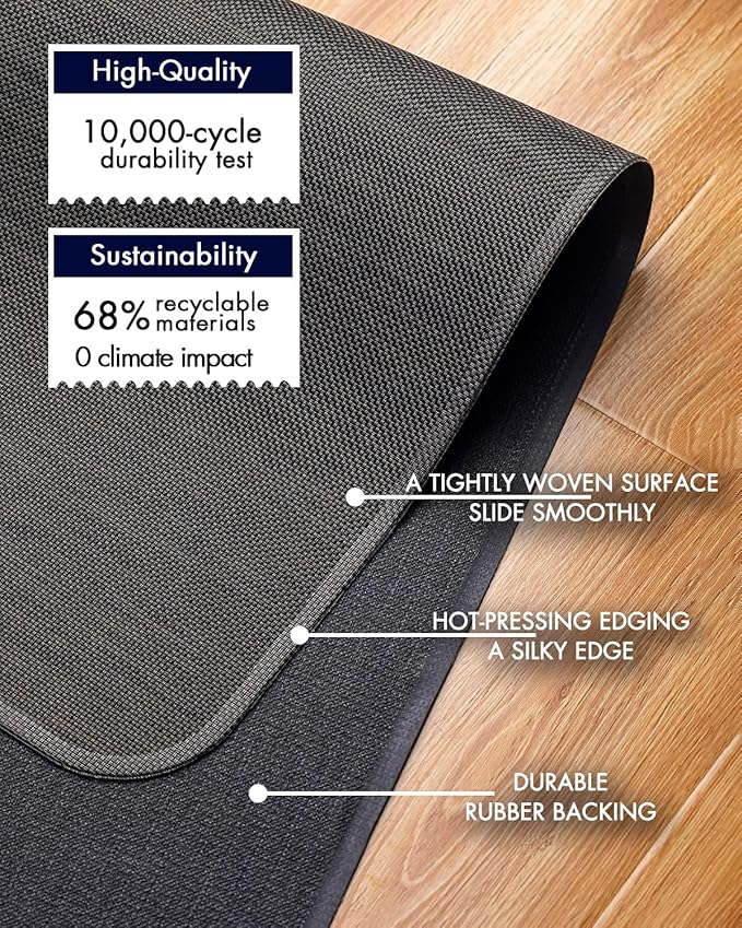 Office Chair Mat for Hardwood Floor Under Desk Computer Rolling Chair Mat for - Image 4