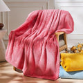 NEWCOSPLAY Super Soft Twin Blanket Coral Pink Premium Silky Flannel Fleece by NEWCOSPLAY