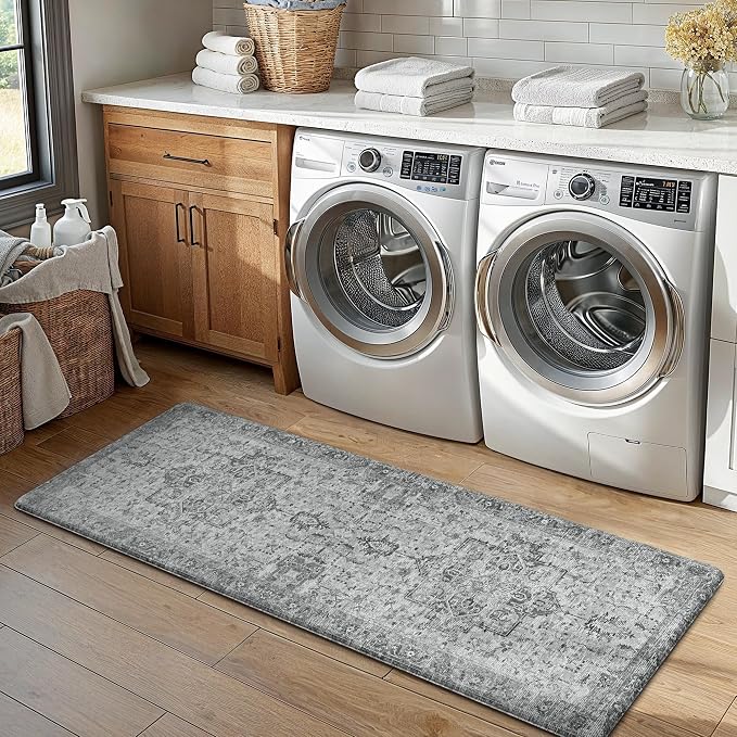 GENIMO Kitchen Mats for Floor 2PCs, Washable Anti Fatigue Mat for Cushioned - Image 6