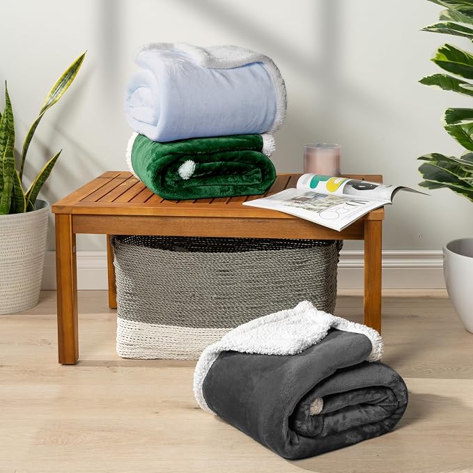 PAVILIA Sherpa Fleece Throw Blanket - Image 7