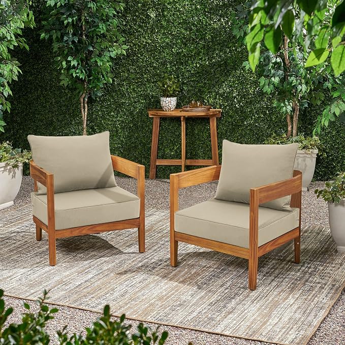 Favoyard Outdoor Seat Cushion Set 22 x 24 Inch Waterproof & Fade Resistant - Image 6