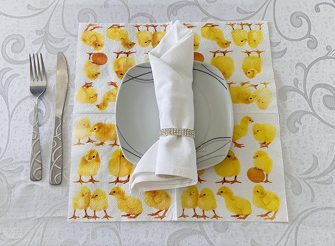 AM Decor Easter Luncheon Paper Napkins 20-Count Dinner Paper Napkins - Image 6