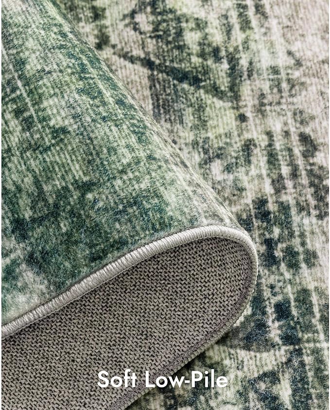 Kokia Abstract Area Rugs 6x9 Boho Washable Distressed Retro Indoor Floor Rug - Image 8