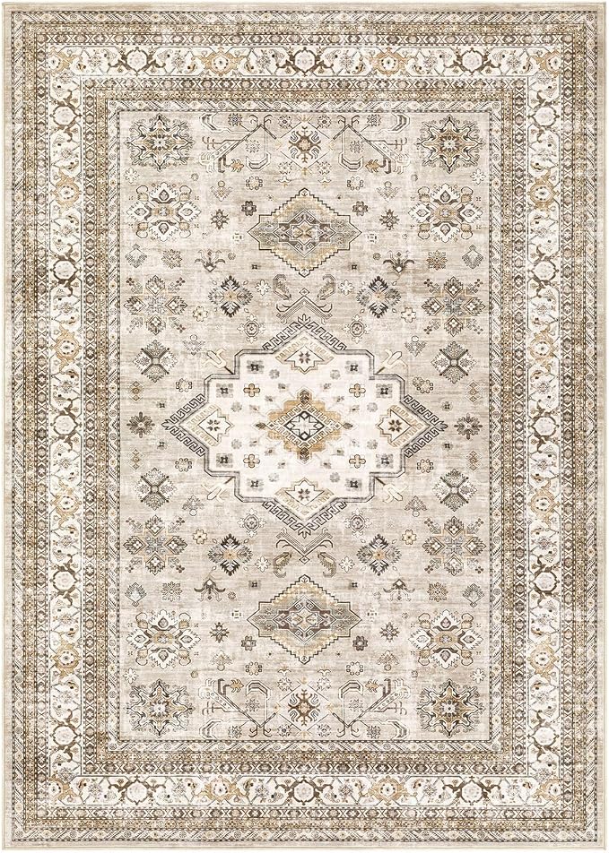 Vintage Living Room Area Rug 6x9 - Image 7