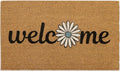Coir Door Mats 17" X 30", Non-Slip Sturdy, PVC Backed Heavy Duty, Welcome by Unknown