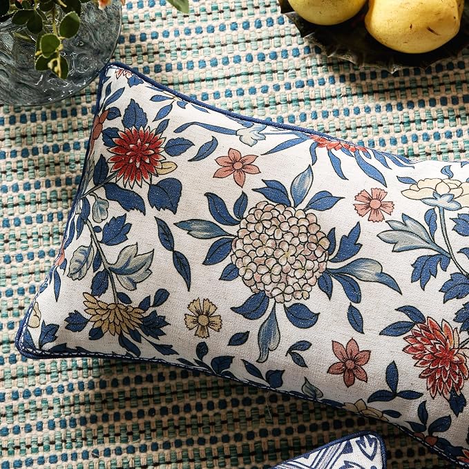 patdrea Designer Throw Pillow Covers Set of 2, Euro Elegant Linen - Image 4