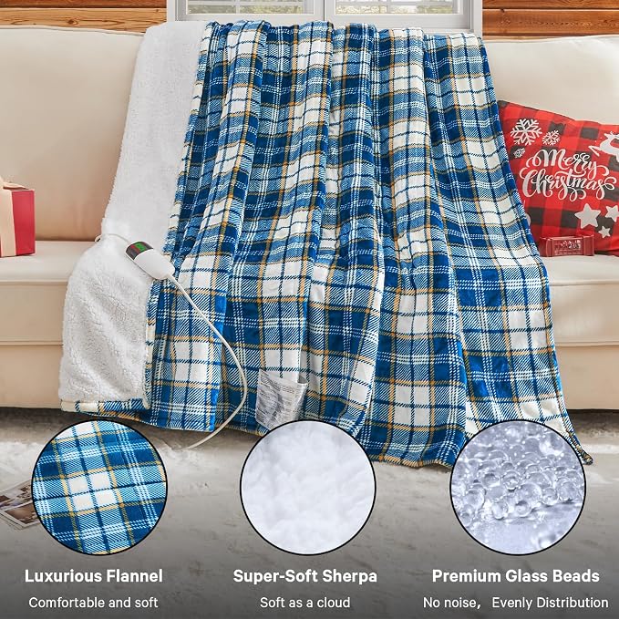 Heated Weighted Blanket for Adults 20Lbs Queen Size - Image 9