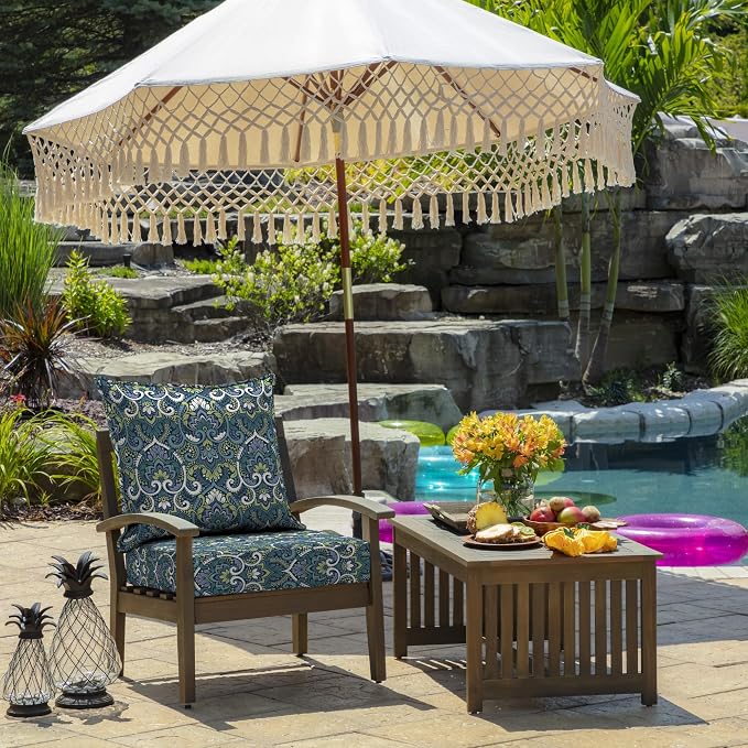 Arden Outdoor Deep Seat Cushion Set, 22 in x 24 in, Weather-Proof, Rain-Proof - Image 2