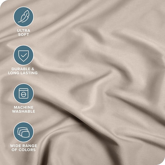 Bare Home Fitted Bottom Sheet Full Size - Image 2