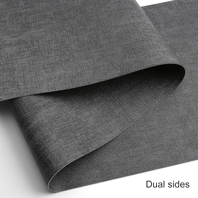 Table Runners 55 Inches Long, Dual-Sided Faux Leather Farmhouse Table Runner - Image 2