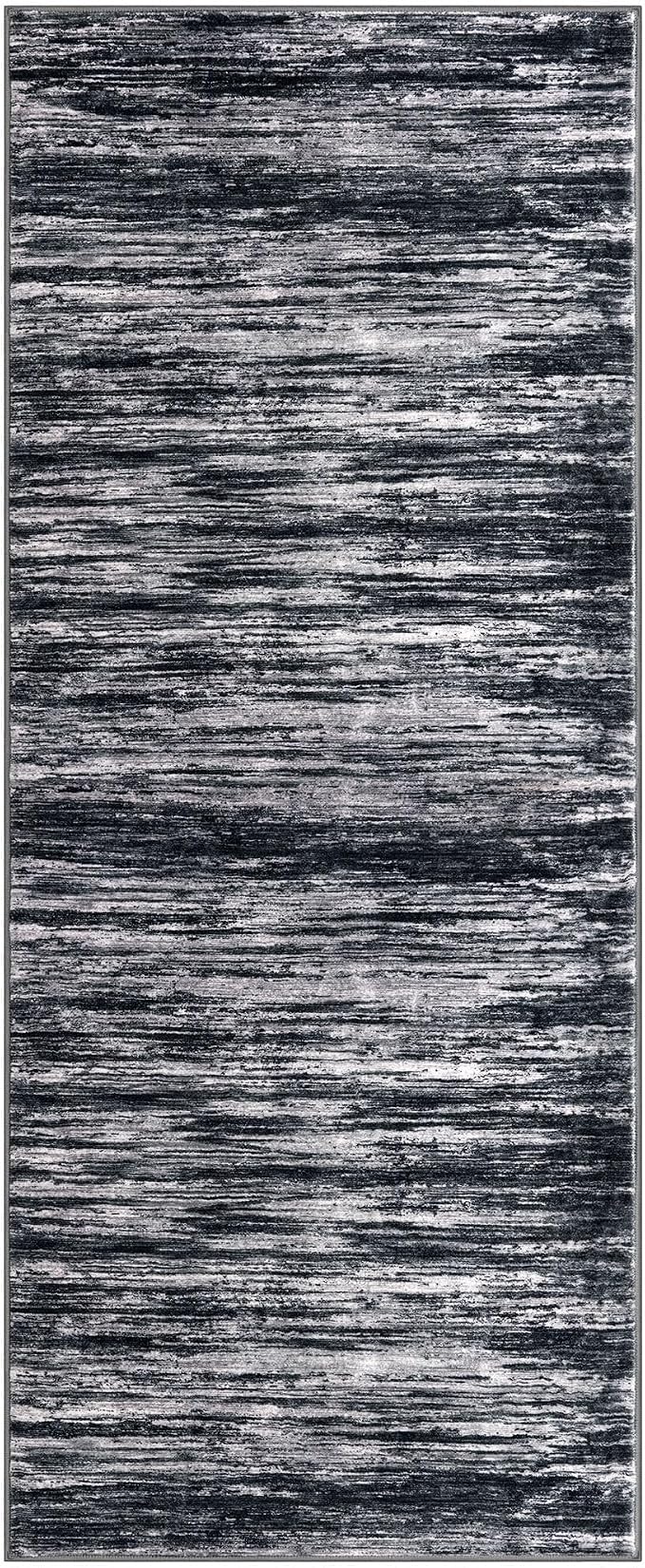2x5 Modern Abstract Runner Rug for Hallways, Non-Shedding Washable Rug for - Image 8