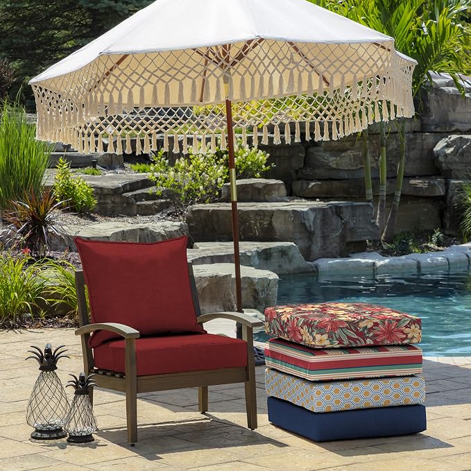 Arden Outdoor Deep Seat Cushion Set, 22 in x 24 in, Weather-Proof, Rain-Proof - Image 7