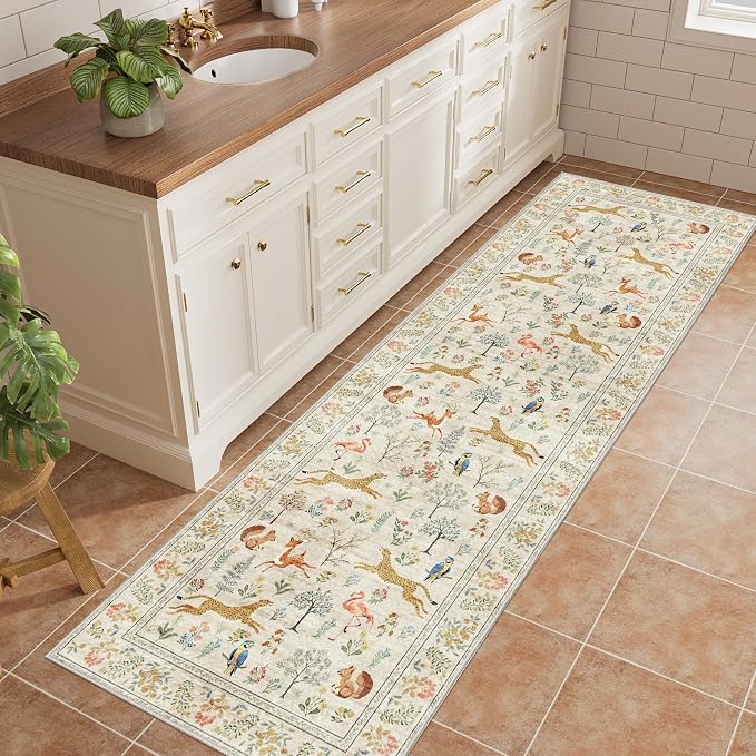 DUKINO 2x10 Rug for Hallway, Washable Kitchen Runner Rug - Image 2