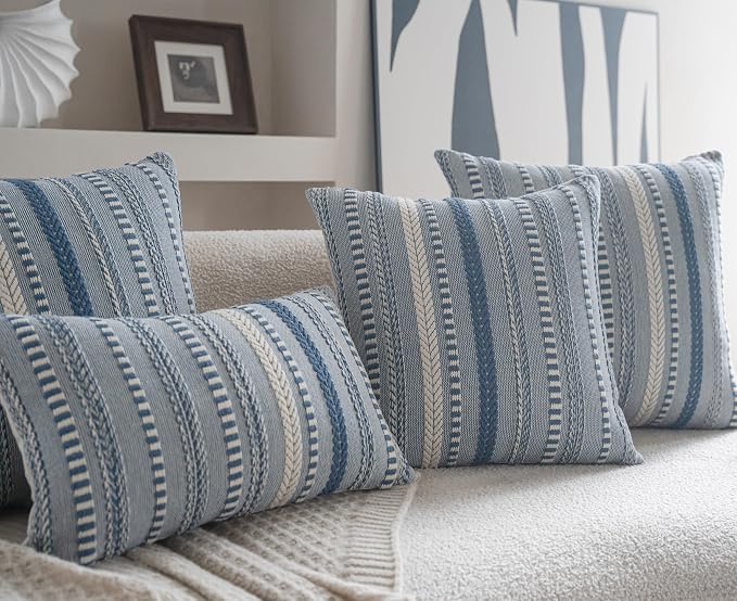 Boho Lumbar Pillow Covers 14x36 Long, Farmhouse Decorative Couch Pillow Cases - Image 2