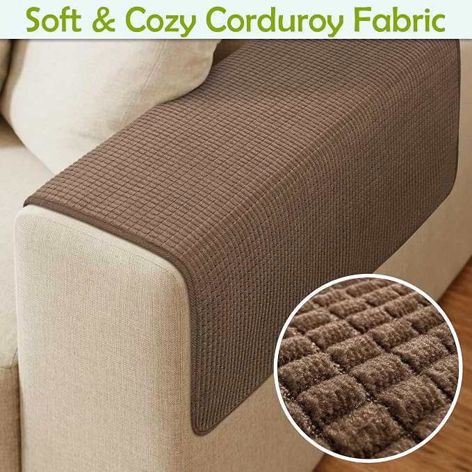 Couch Arm Covers, Sofa Arm Covers, Waterproof Armrest Cover - Image 4