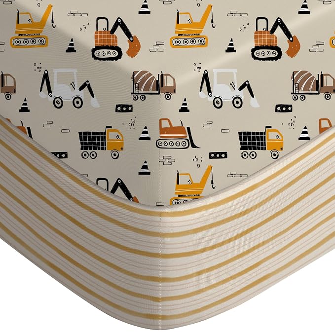 Yoofoss Baby Crib Sheets for Boys Girls, Fitted Crib Sheet 2 Pack for Standard by YOOFOSS