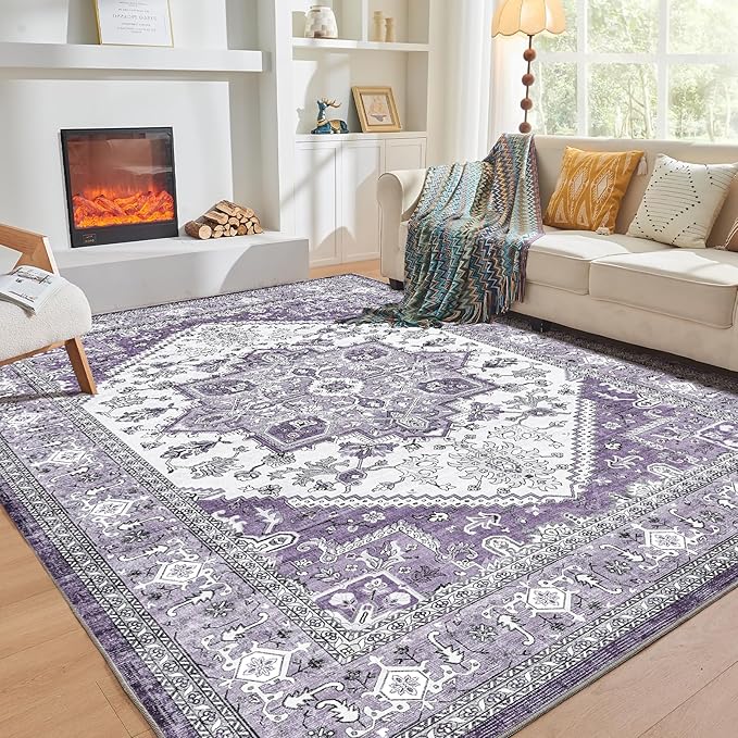 OPPODREAM Thin Area Rugs 5x7, 5x7 Washable Rug by OPPODREAM