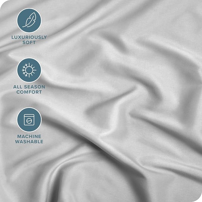 Bare Home Fitted Bottom Sheet Twin Size - Image 2