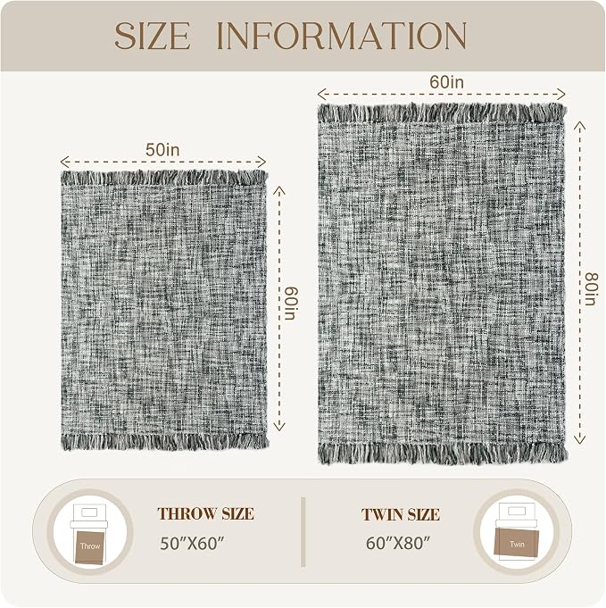 Multi-Color Grey Cable Knitted Throw Blanket - Image 9