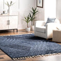 nuLOOM Risette Blue, Soft and Textured, High Traffic, Stain Resistant, Easy by nuLOOM