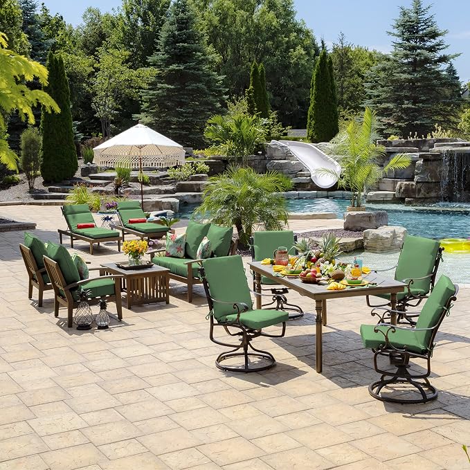Arden Outdoor Deep Seat Cushion Set, 22 in x 24 in, Weather-Proof, Rain-Proof - Image 9