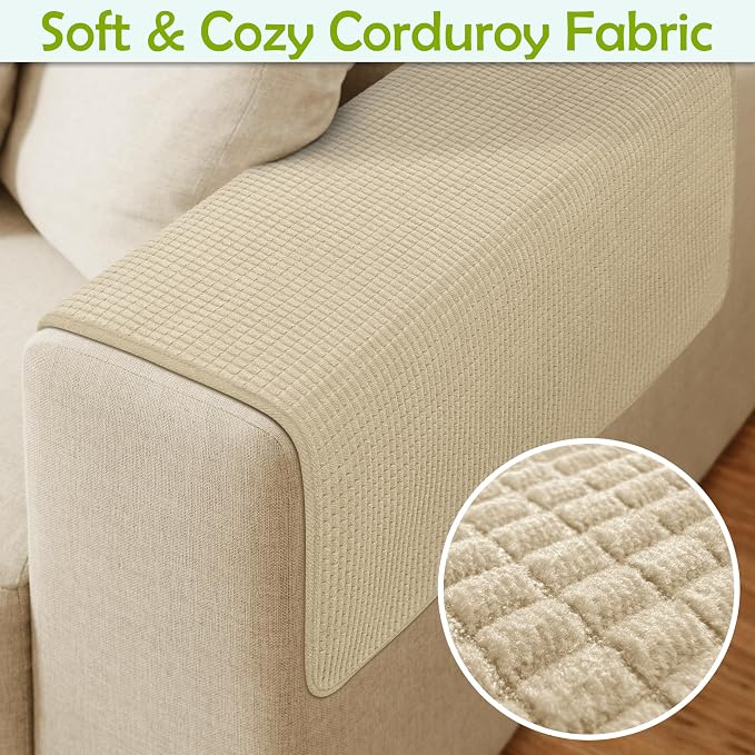 Couch Arm Covers, Waterproof Armrest Cover - Image 4