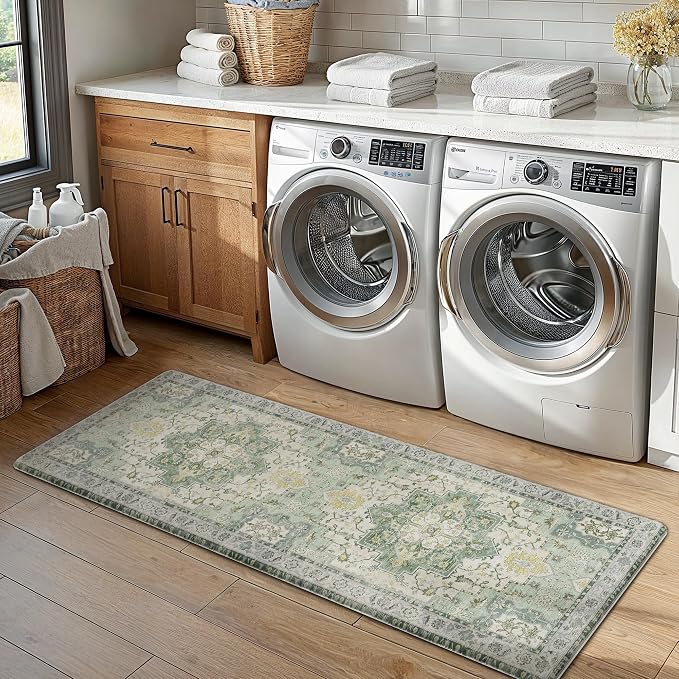 GENIMO Kitchen Mats for Floor 2PCs, Washable Anti Fatigue Mat for Cushioned - Image 6