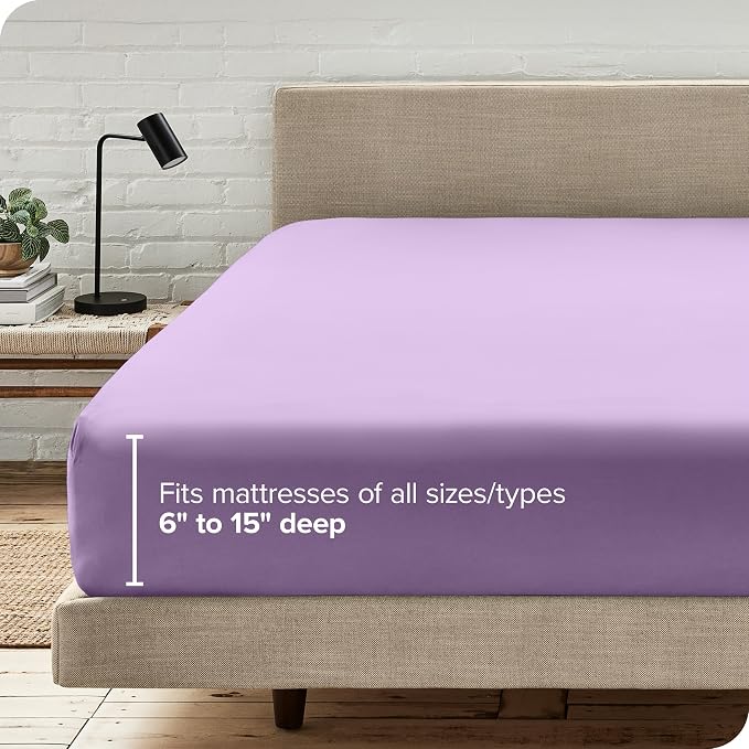 Bare Home Fitted Bottom Sheet King Size - Image 6