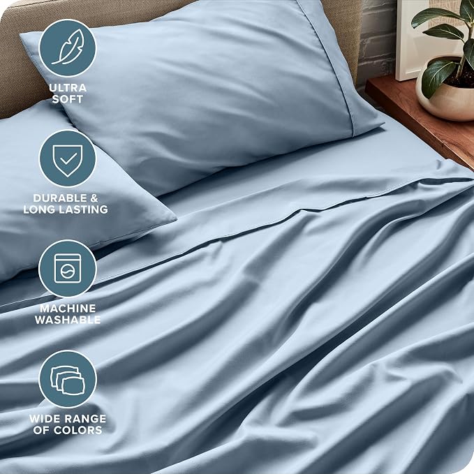 Bare Home Split Head Flex King Sheet Set - Image 5