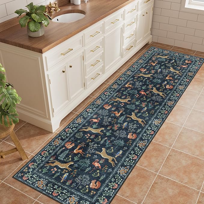 DUKINO 2.6x8 Rug for Hallway, Washable Kitchen Runner Rug - Image 2