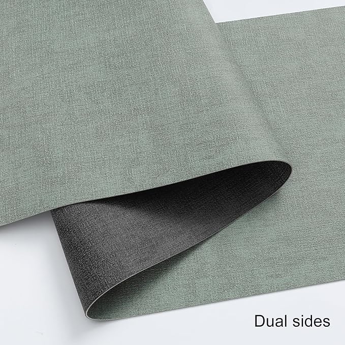 Table Runners 55 Inches Long, Dual-Sided Faux Leather Farmhouse Table Runner - Image 2