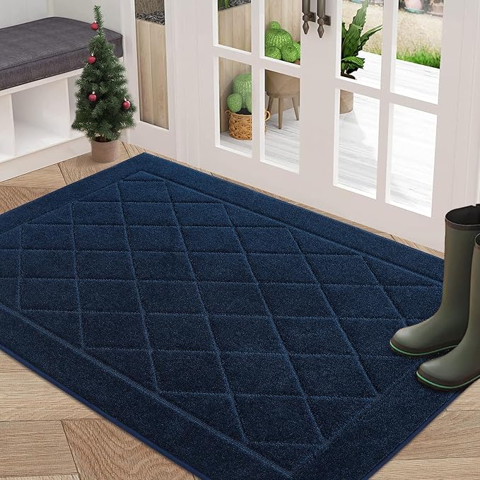 BEQHAUSE Dirt Trapper Door Mat 32" x 48", Doormat Non-Slip Entryway Rugs by BEQHAUSE