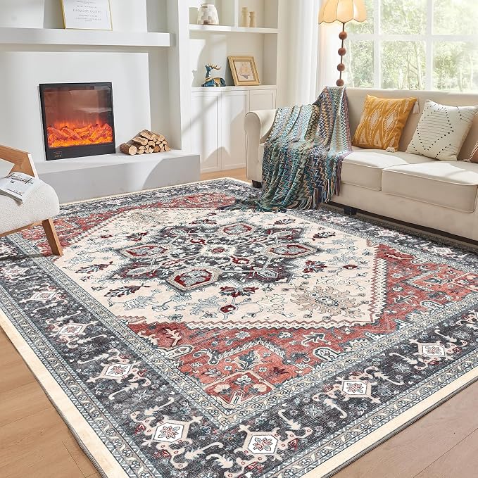 OPPODREAM Thin 8x10 Area Rugs, Washable Rugs 8x10 by OPPODREAM