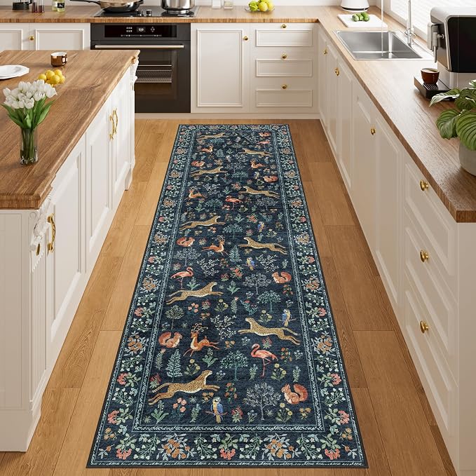 DUKINO 2x10 Rug for Hallway, Washable Kitchen Runner Rug - Image 3
