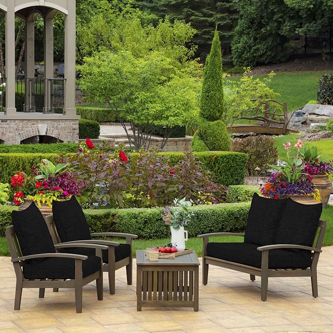 Arden Outdoor Deep Seat Cushion Set, 24 in x 24 in, Weather-Proof, Rain-Proof - Image 8