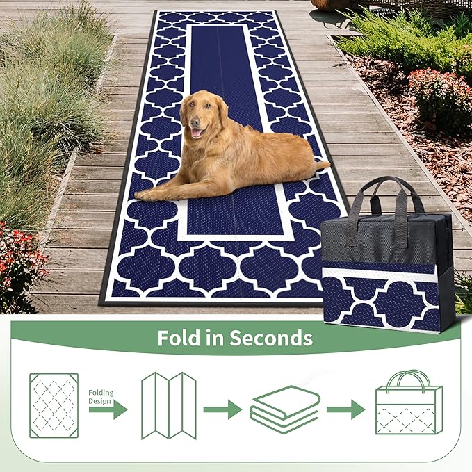 GENIMO 2.5' x 8' Outdoor Rug Waterproof - Image 5