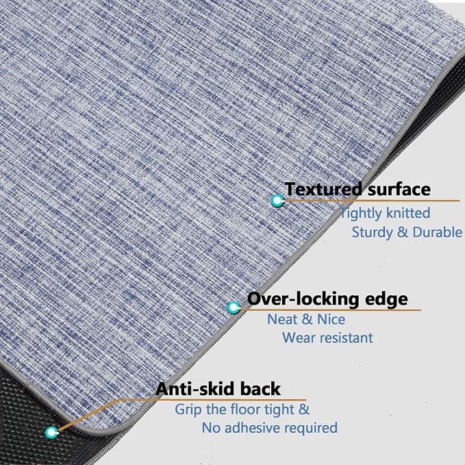 Chair Mat for Hardwood & Tile Floor, Anti Slip, Floor Protector for Home Office - Image 3