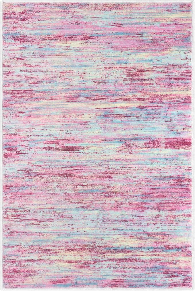 2x3 Modern Abstract Rug for Entryway, Washable Non-Slip Kitchen Rugs, Low-Pile - Image 8