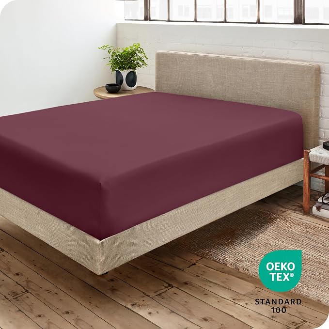 Bare Home Fitted Bottom Sheet Queen Size - Image 4