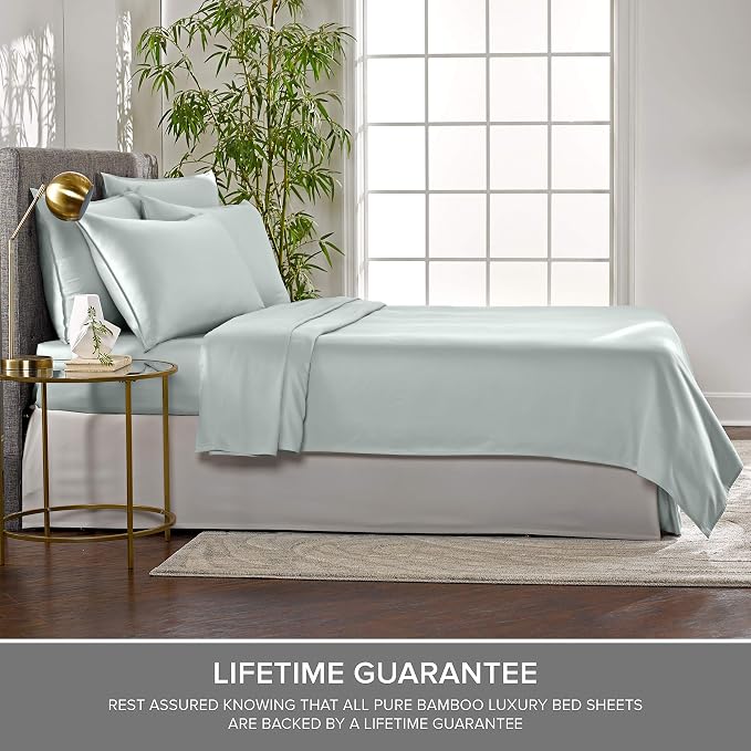 Pure Bamboo Split King Sheets, Genuine 100% Organic Viscose Derived from Bamboo - Image 4