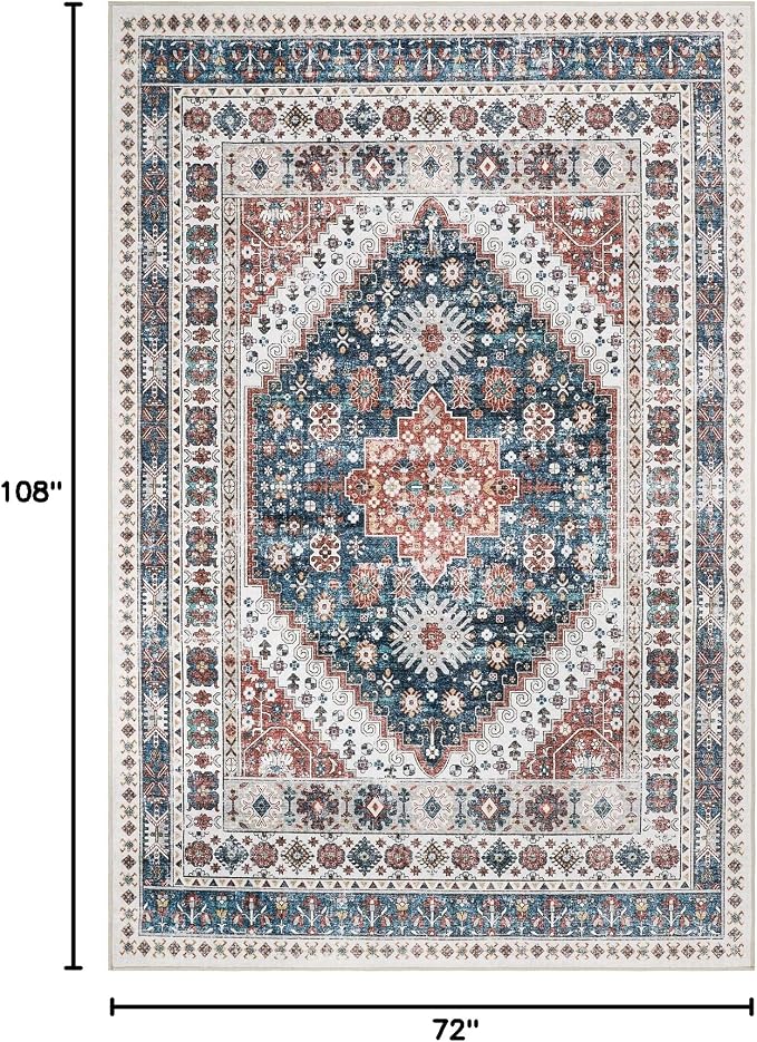 zesthome 6x9 Area Rug, Super Soft Washable Rugs - Image 2