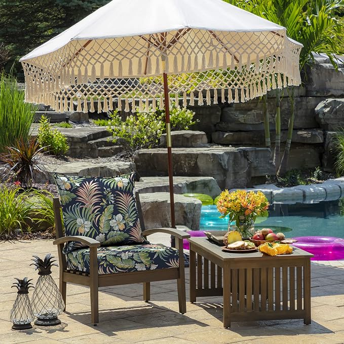 Arden Outdoor Deep Seat Cushion Set, 24 in x 24 in, Weather-Proof, Rain-Proof - Image 2