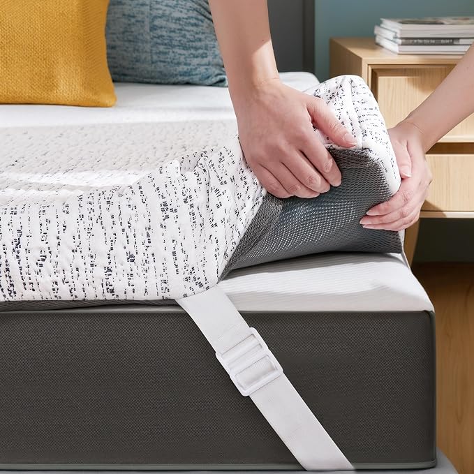 Subrtex Mattress Topper Cover Queen Size 3 Inch Mattress Topper Protector - Image 10