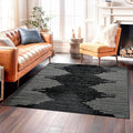 Rugshop Bohemian Stripe Stain Resistant High Traffic Living Room Kitchen by Rugshop