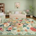 DUKINO 9x12 Area Rug, Floral Rugs by DUKINO